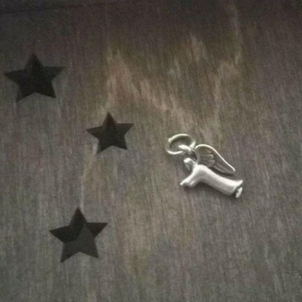 James Avery Tiny Angel 3D Sterling Silver Charm Rare Vintage